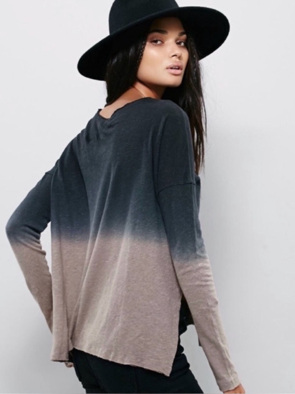 We the Free Starry Night Ombre Long-Sleeve Top, Size S (over sized) - Picture 2 of 5